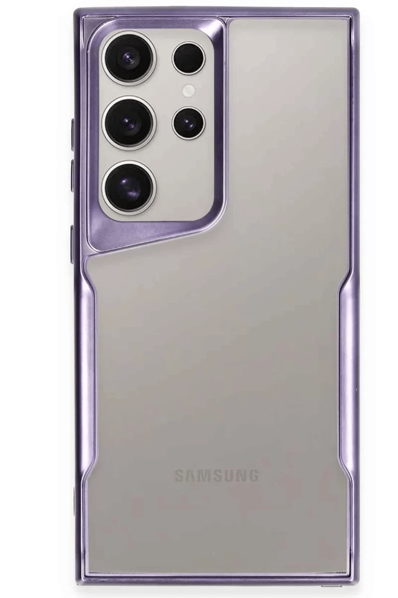 Samsung Galaxy S24 Ultra Kılıf Boyi Silikon Kapak - Derin Mor