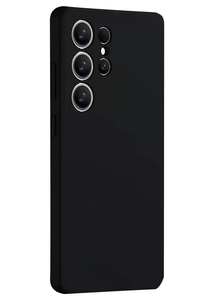 Samsung Galaxy S25 Ultra Kılıf Nano içi Kadife Silikon - Siyah