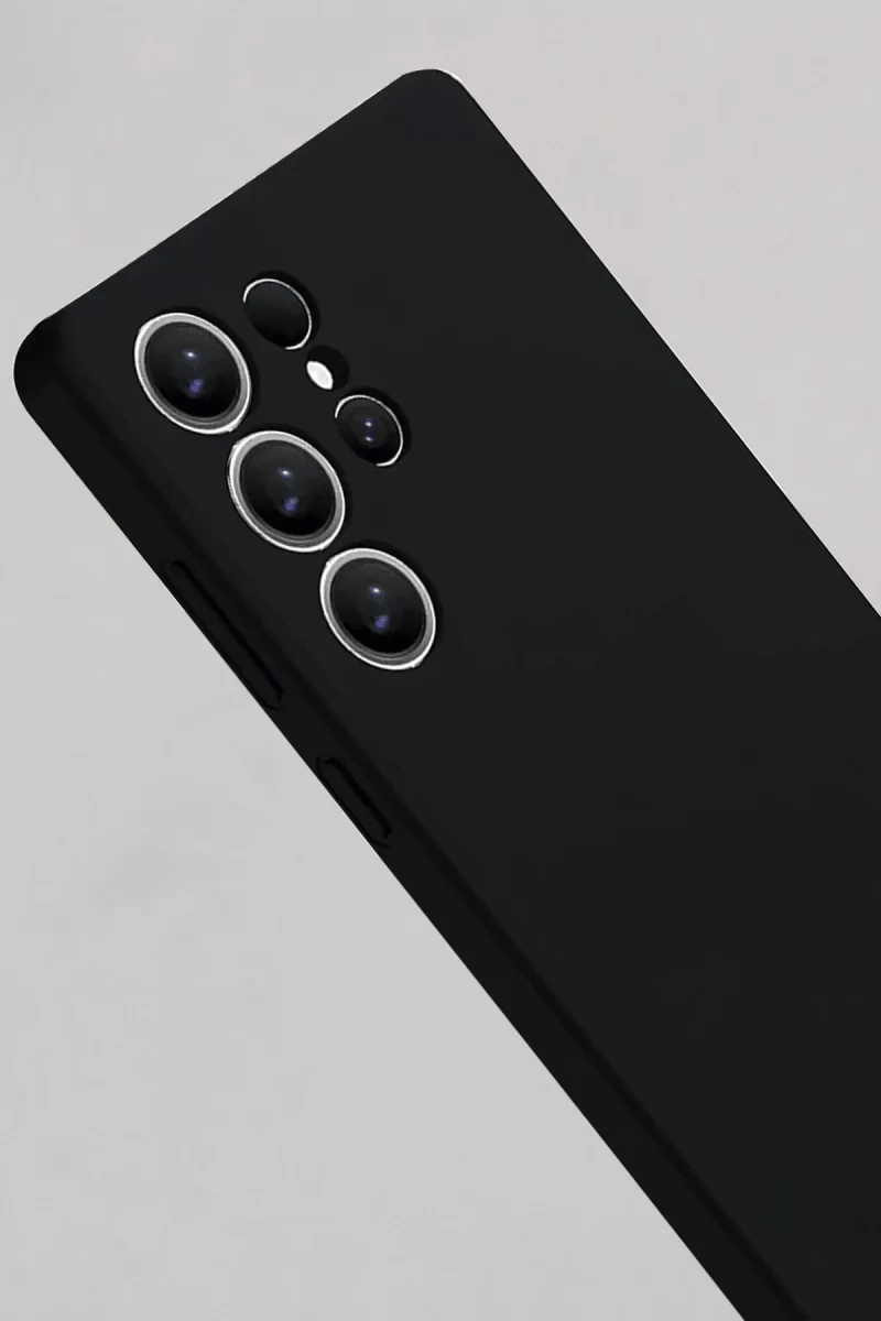 Samsung Galaxy S25 Ultra Kılıf Nano içi Kadife Silikon - Siyah