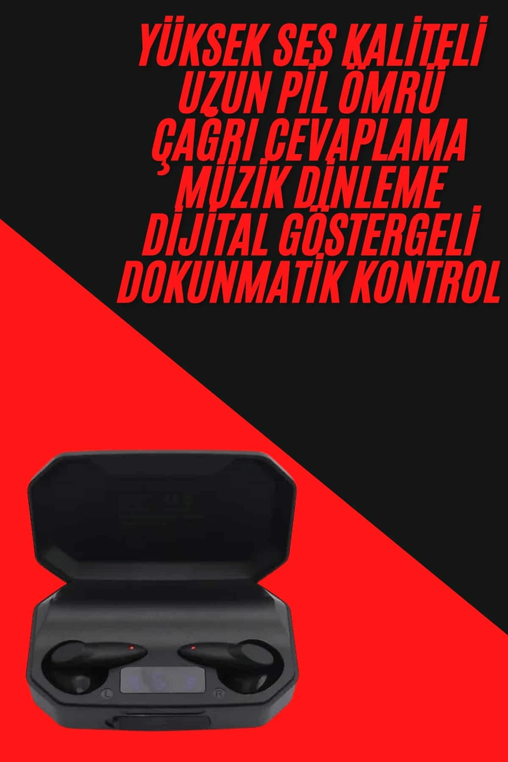 Siyah Profesyonel  Kulaklık HD Mikrofonlu Çağrı Cevaplayabilen