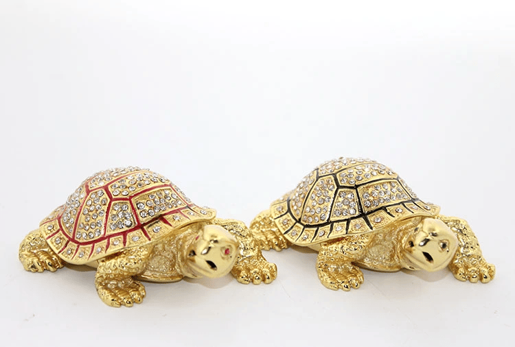 Swarovski Taşlı Kaplumbağa Figürü Model 1