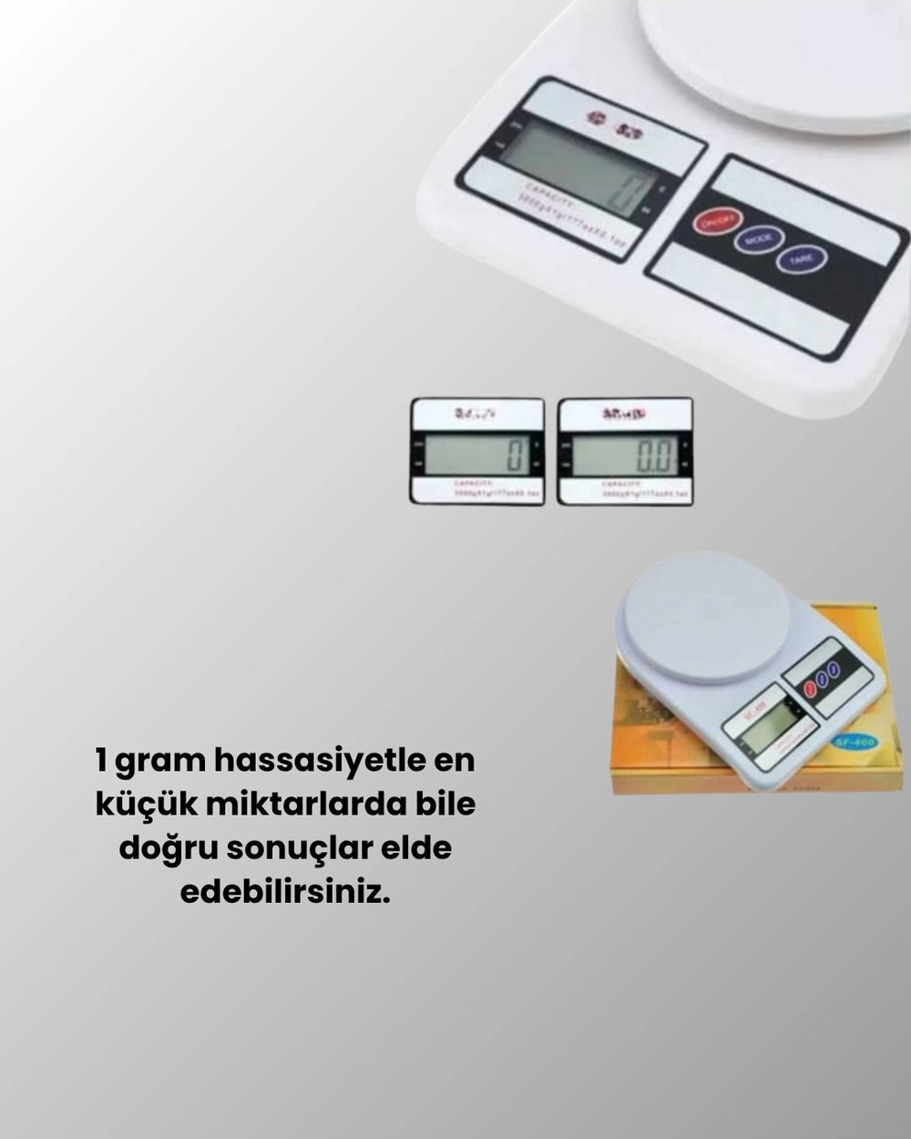 Taşınabilir Dijital Terazi – Çift Ölçü Birimi Destekli
