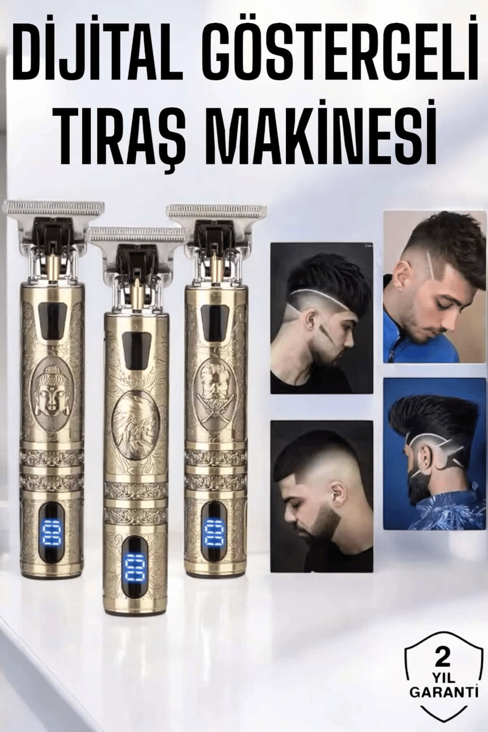 Tıraş Makinesi Çizik Tıraş Paslanmaz Çelik Uzun Ömürlü Şarjlı