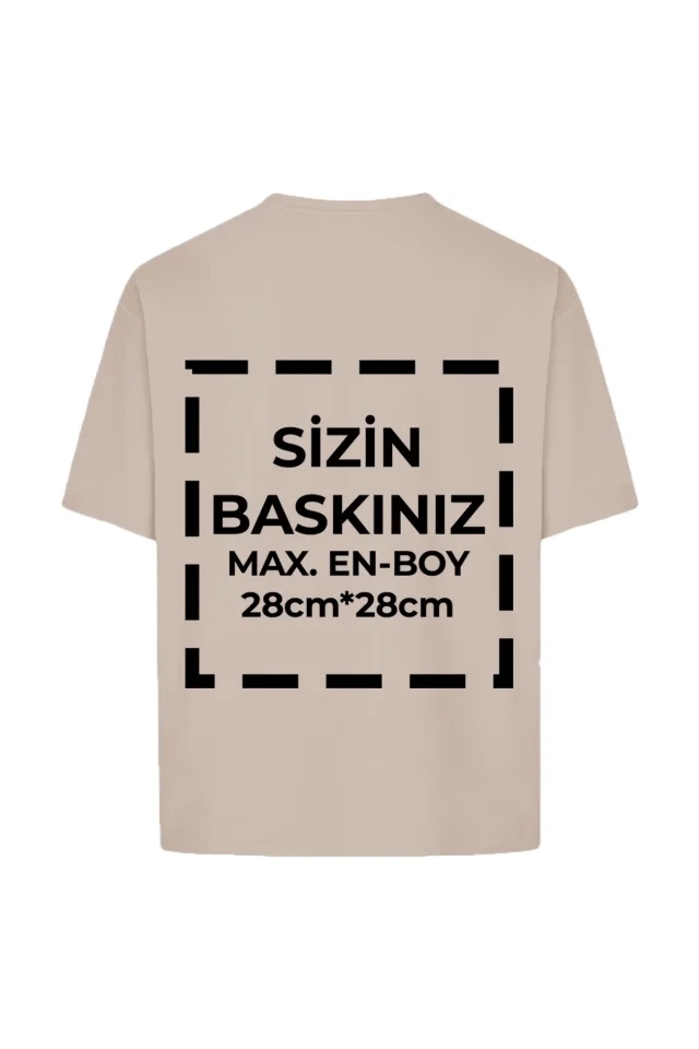 Tişört Tasarla 24/1 Kumaş - Bej