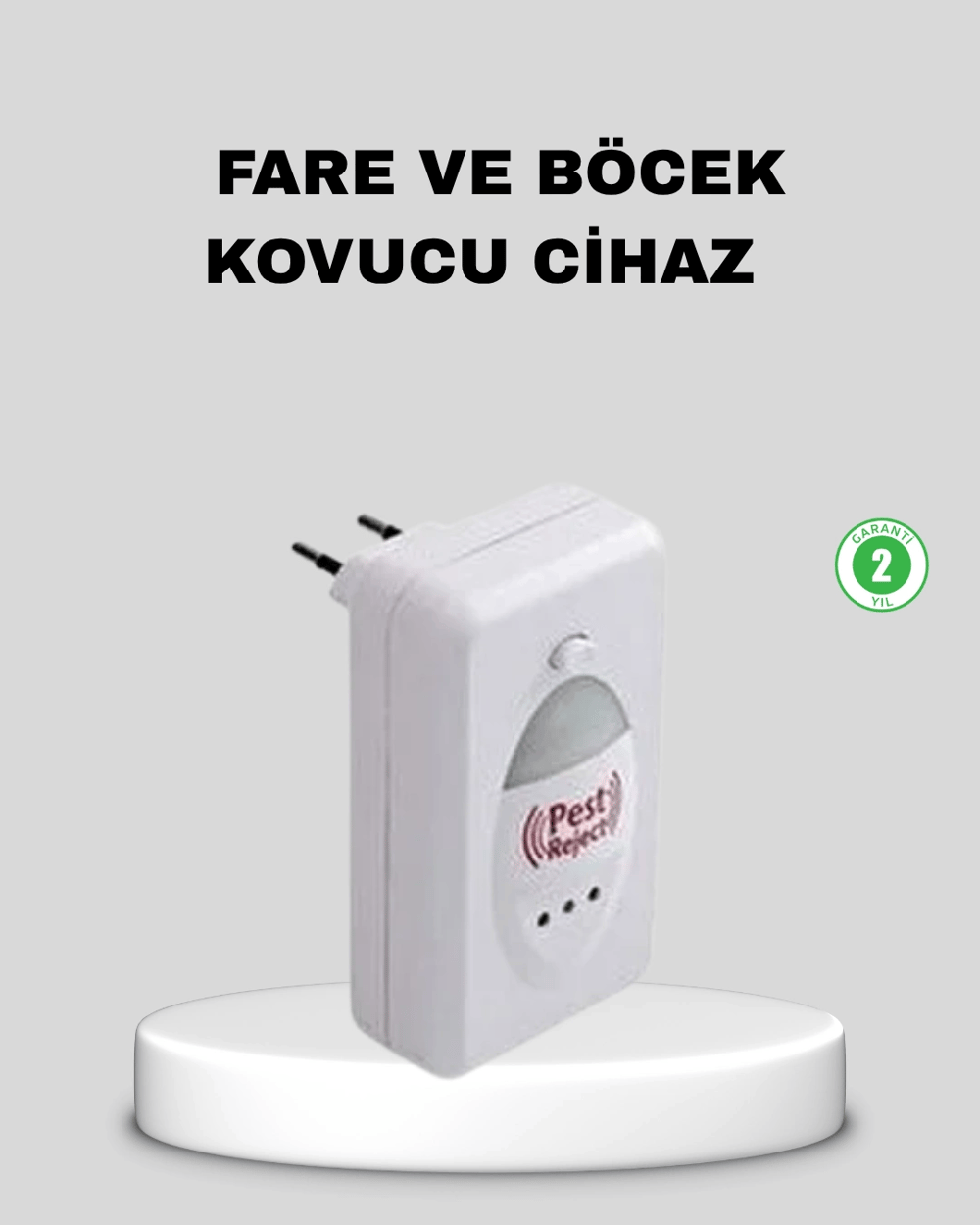 Ultrasonik Haşere Kovucu Cihaz – Sessiz, Kimyasalsız ve Etkili Koruma