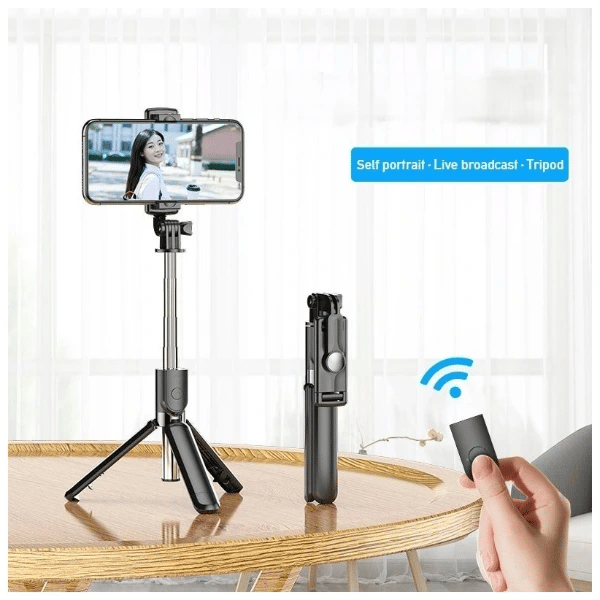 Uzaktan Kumandalı Tripod Özellikli Selfie Çubuğu