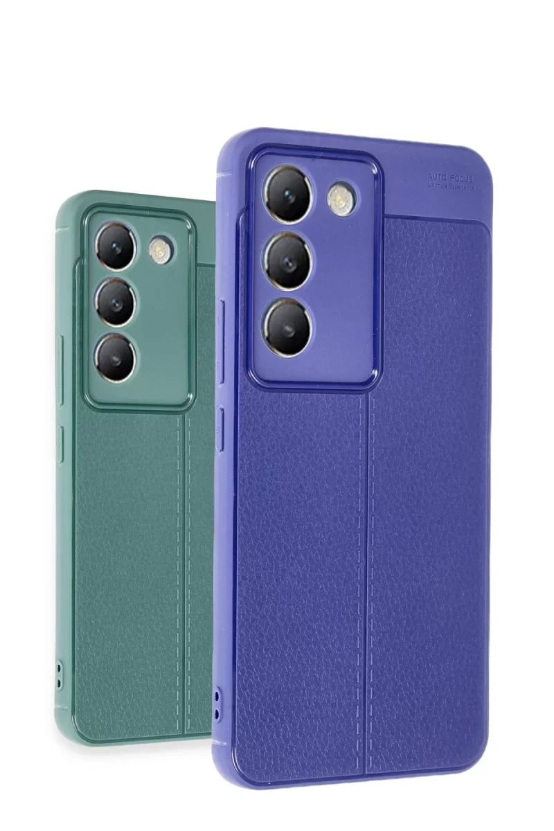 Vivo V30 Lite 4G Kılıf Auto Focus Kapak - Mavi