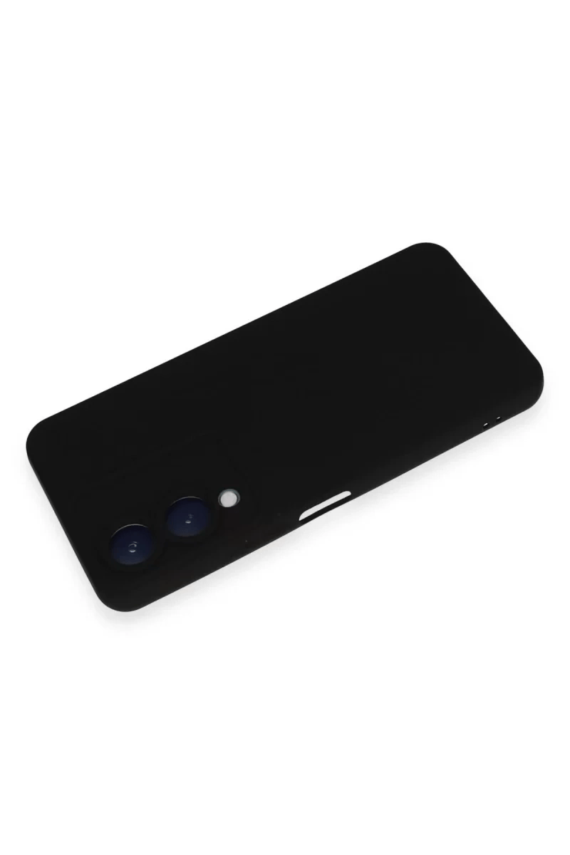Vivo Y17S Kılıf Nano içi Kadife Silikon - Siyah