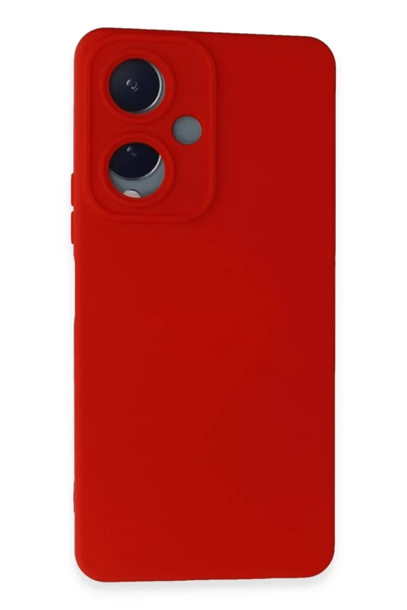 Vivo Y17S Kılıf Nano içi Kadife Silikon - Kırmızı