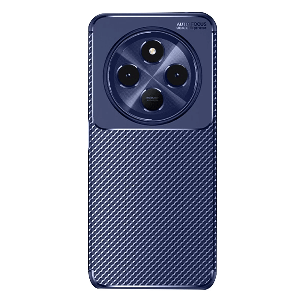 Xiaomi Redmi 14C Kılıf Auto Focus Karbon Kapak - Lacivert