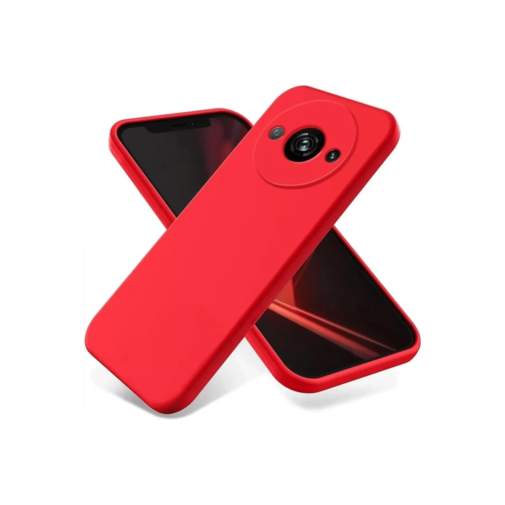 Xiaomi Redmi A3 4G Kılıf First Silikon - Kırmızı