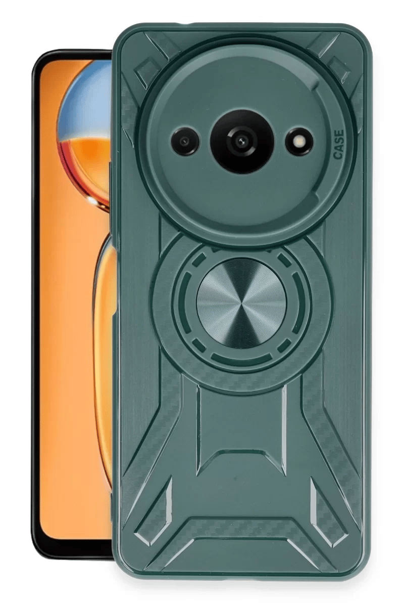 Xiaomi Redmi A3 4G Kılıf Lincoln Silikon - Koyu Yeşil