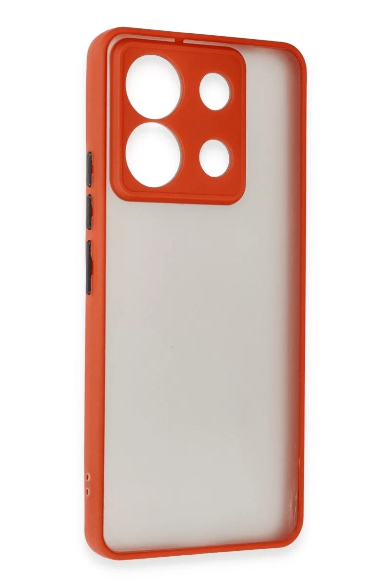 Xiaomi Redmi Note 13 5G Kılıf Montreal Silikon Kapak - Kırmızı