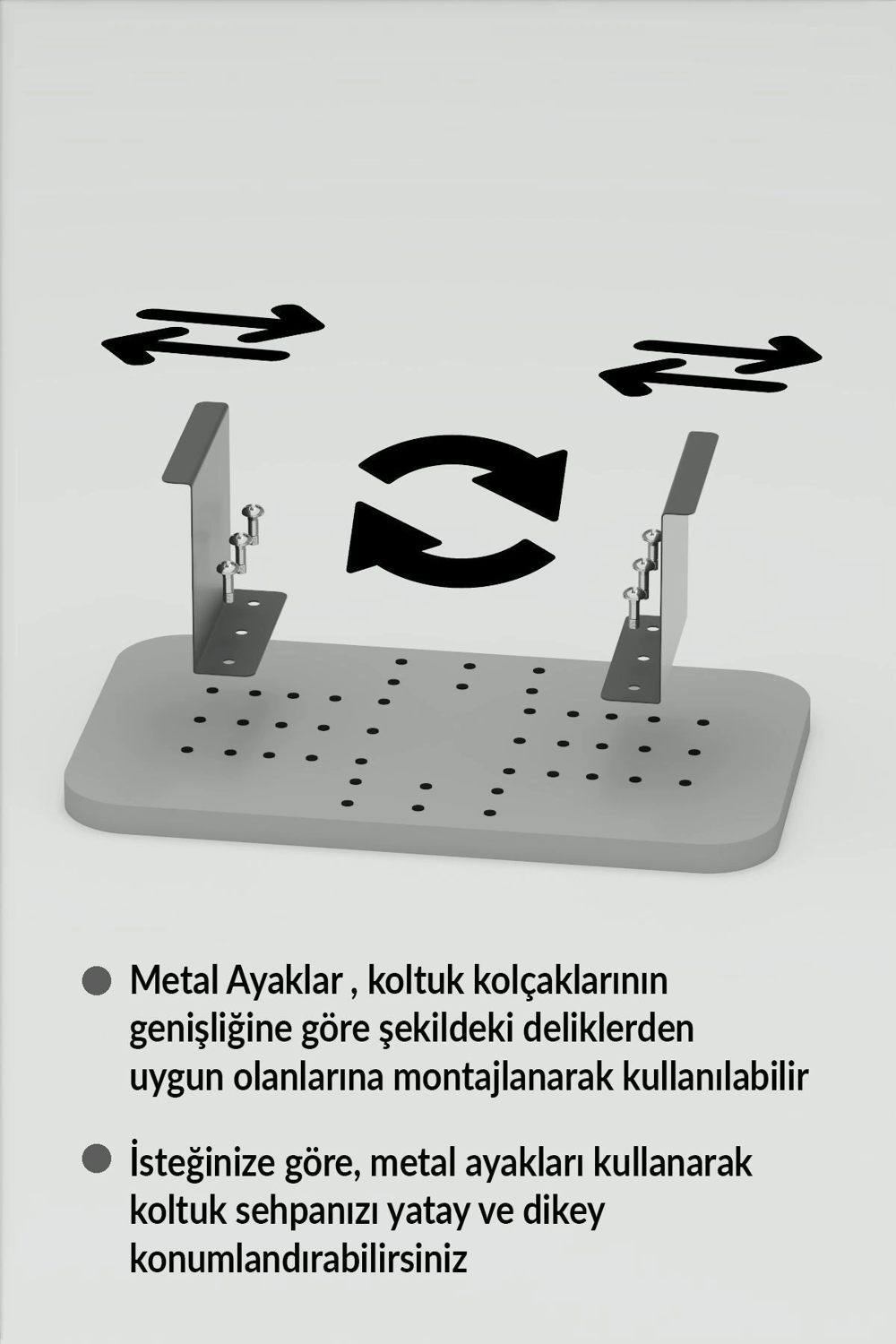 Yan Sehpa Ayarlanabilir Tepsi DİKDÖRTGEN Dekoratif Modern Yatay Dikey Koltuk Sehpası Ceviz