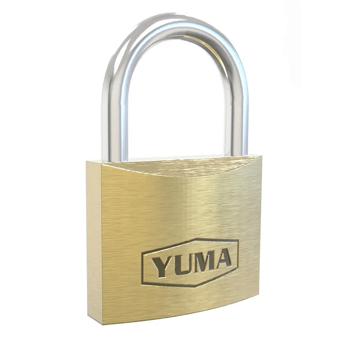 Yuma Türk Malı Pirinç Kısa Asma Kilit 32 mm