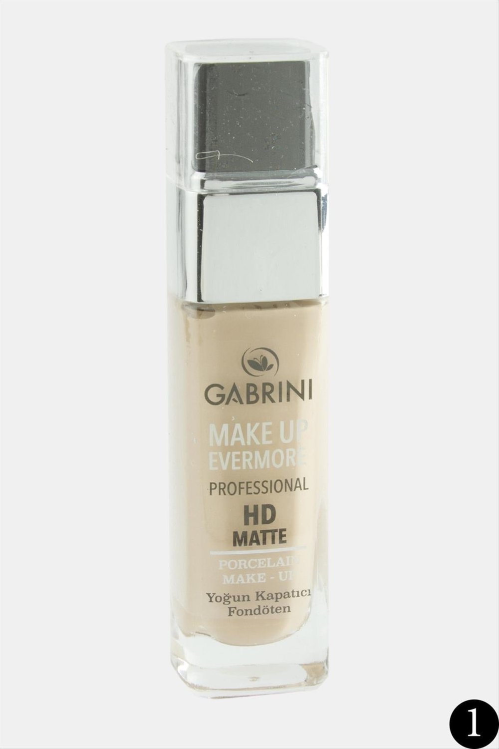 Gabrini Make Up Evermore cam şişe yoğun kapatıcı Foundation-02