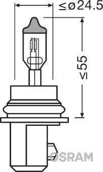AMPUL 12V HB5 9007 65/55W ÇİFT TELLİ FAR VE SİS