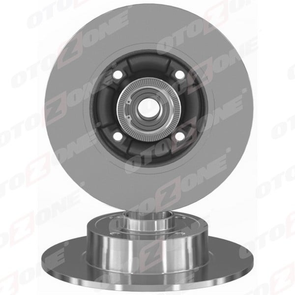 ARKA FREN AYNASI RENAULT MEGANE II 02> MODUS 04> CLIO III 05> 240x82.5x4DELİK RULMANLI ABS SENSÖRLÜ