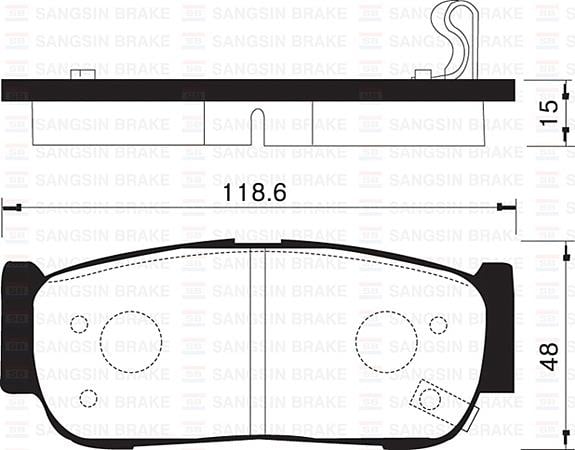 ARKA FREN BALATA HYUNDAI SANTAFE 2.0L CRDi 06-> 2.2L D4EB 06-09