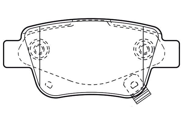 ARKA FREN BALATA TOYOTA AVENSIS 1.6L 3ZZFE VVTi ZZT250 03-08 / 2.0L 1AZ-FE 1AZFSE AZT250 03-08