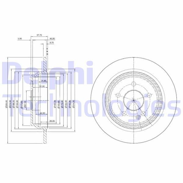 ARKA FREN DISK AYNASI MONDEO IV S MAX GALAXY 07>14 KUGA I 08>12 / EVOQUE 12-18 302mm