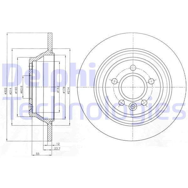 ARKA FREN DISK AYNASI VOLVO V70 III 07> D4 13> S80 II 2.0 3.2 /2.0TDI 08> XC70 06>