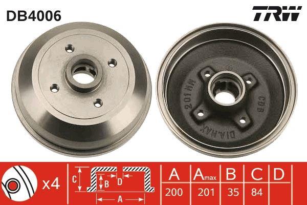 ARKA FREN KAMPANASI CORSA A 83-92 -CORSA B-TIGRA A 93-02 ABS SİZ