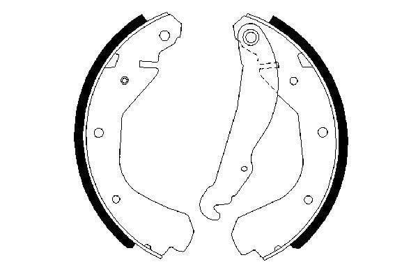 ARKA PABUÇ BALATA COMBO 84-92 -CORSA A 84-93 -KADETT 83-92 200x29 GS6214