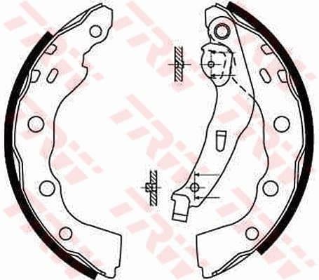 ARKA PABUÇ BALATA MITSUBISHI CARISMA 1.6 1.8 GDİ 1.9TD 95-06 TOYOTA AVENSIS 1.6VVTİ 00-03 203x39