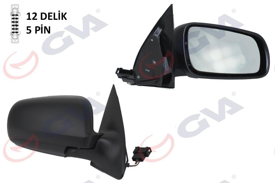 DIŞ DİKİZ AYNASI SAĞ FABIA 98> ELEKTRİKLİ ISITMALI KONVEKS 5 FİŞ VM-604EHR