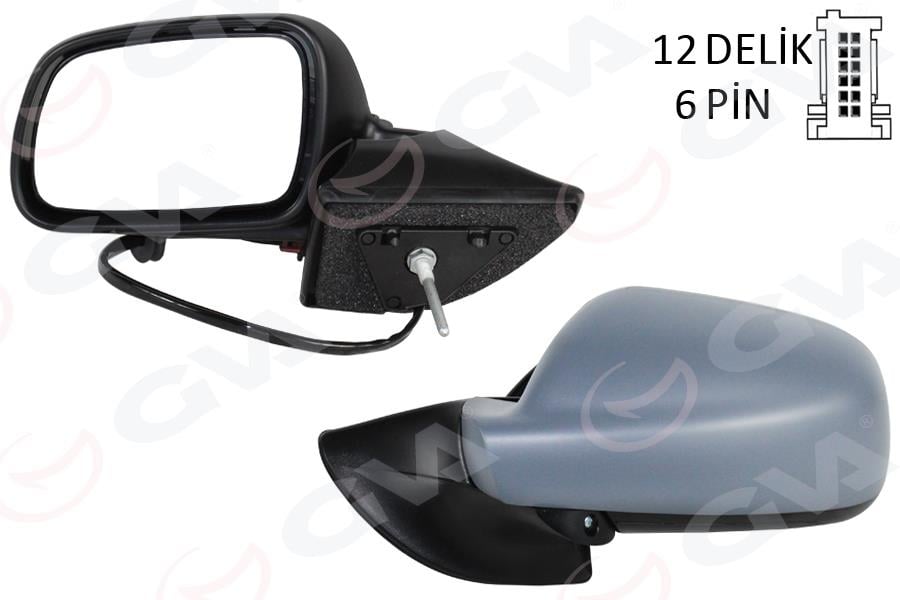 DIŞ DİKİZ AYNASI SOL ELEKTRİKLİ ISITMALI KATLANIR ASTARLI PEUGEOT P407 2004>