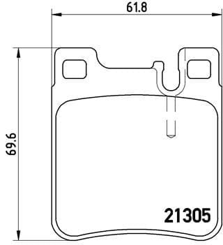 FREN BALATASI ARKA MERCEDES W203 C208 W124 W210 W140