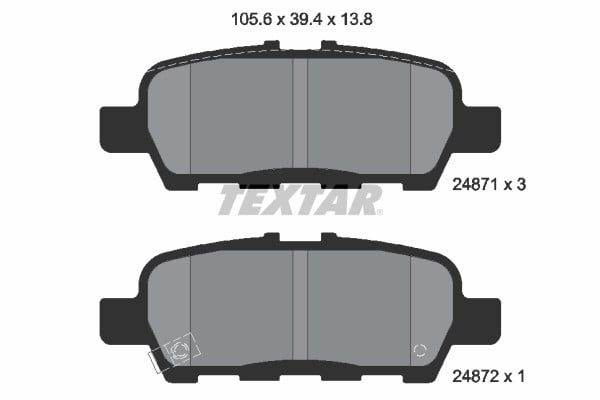 FREN BALATASI ARKA QASHQAI J10 -XTRAIL T30 T31 01-13-FX S50 FX35-FX45 03-08-JUKE F15 10-14-PU LSAR C13 15-GRAND VITARA JT 2.0-2.4-1.9 DDiS 09-15-KALEOS 08-