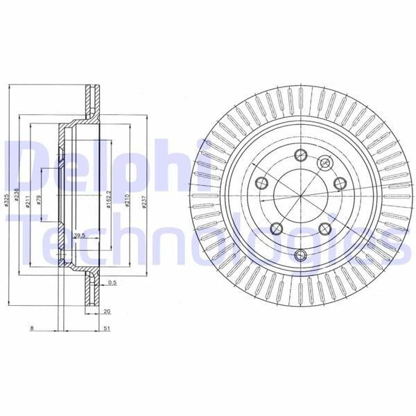 FREN DISKI ARKA LAND ROVER DISCOVERY III-IV L319 04>18