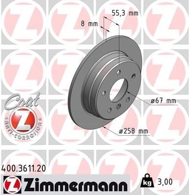 FREN DISKI ARKA MERCEDES W168 W414