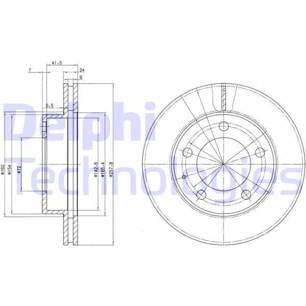 FREN DİSKİ ÇİFTLİ PAKET . DELİKLİ ÖN FORD // MAZDA; PROBE // 626. MX-6. PREMACY. XEDOS 08/1991 >