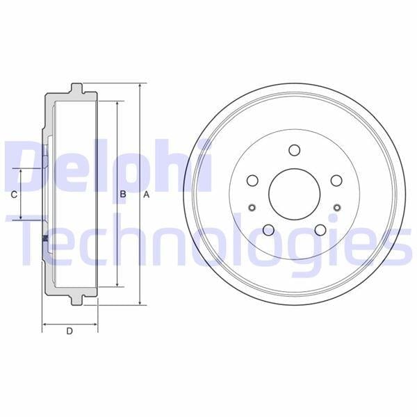 FREN KAMPANASI ARKA FORD B-MAX 12> TOURNEO-TRANSİT COURİER 14>24 Dış: 271mm/ iç: 228mm