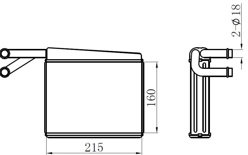 KALORİFER BRAZİNG HEATER 165X220X36 SPRİNTER W-208-210-212D/208211-213-216CDI/214G 95-