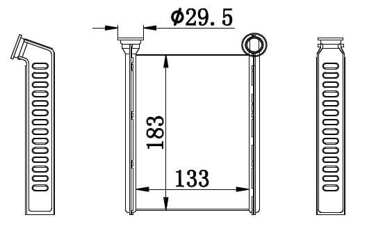 KALORİFER RADYATÖRÜ BRAZİNG CLIO IV-LOGAN II 13 > 130x185x26