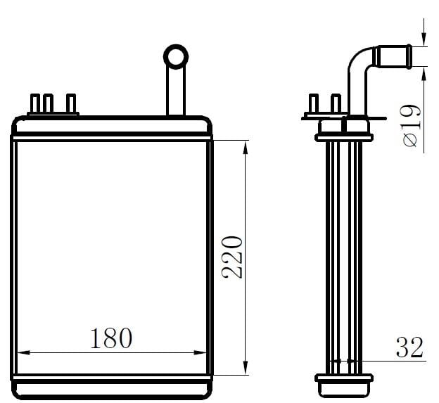 KALORİFER RADYATÖRÜ BRAZİNG PALIO 233x195x32