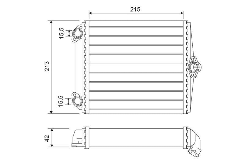 KALORIFER RADYATORU MERCEDES S-CLASS W126 85>91