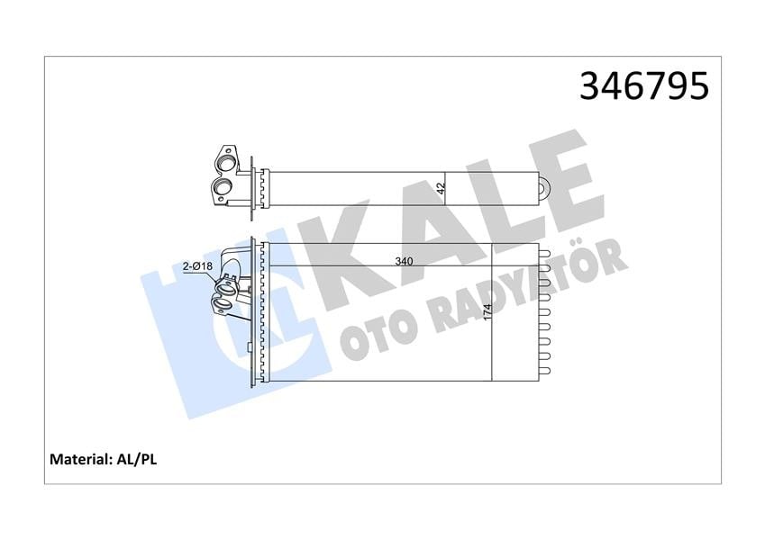 KALORIFER RADYATORU MERCEDES VITO W638 96>03