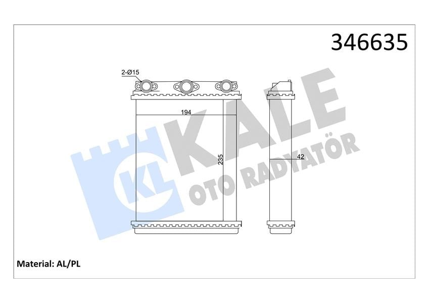 KALORIFER RADYATORU MERCEDES W124 S124 C124