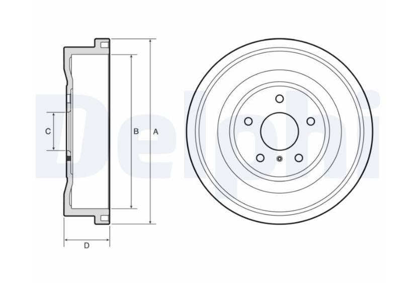 KAMPANA FREN FORD COURİER 23> Dış: 304mm/ İç:141mm
