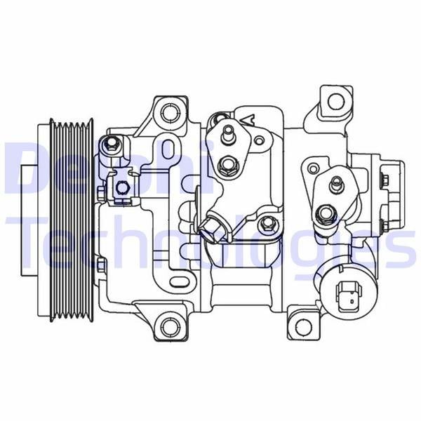 KLİMA KOMPRESÖRÜ TOYOTA AURIS. COROLLA 1.6L 1ZRFE ZRE151 07-12 / AVENSIS 1.6L 1ZRFAE ZRT270 09-18 / VERSO 1.6L 1ZRFAE ZGR20 09 -18