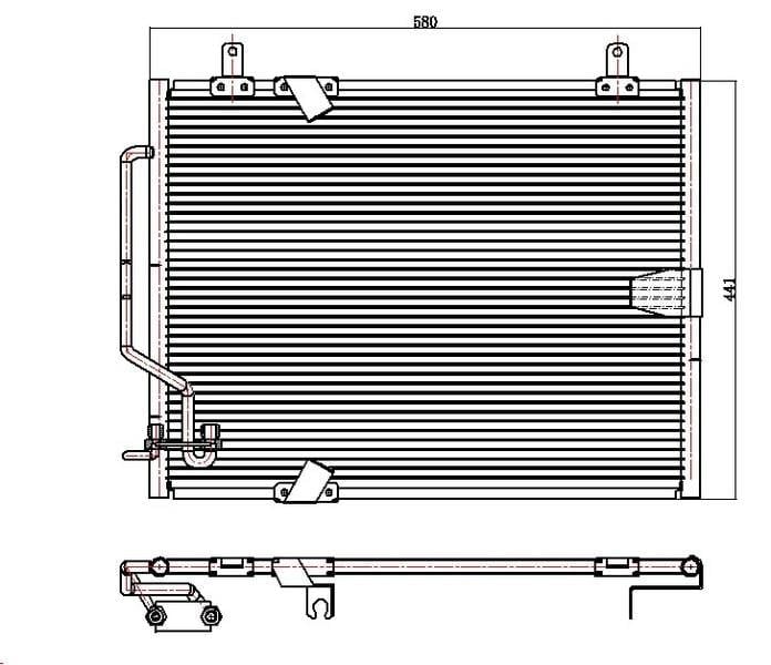 KLİMA KONDENSERİ BMW 5SERİSİ E34 570X355X20 OTO.-MEK.