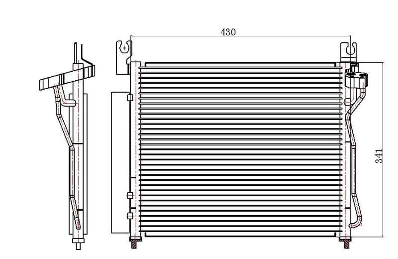 KLİMA KONDENSERİ KIA PİCANTO 08 > 570X500X16 OTO.-MEK.