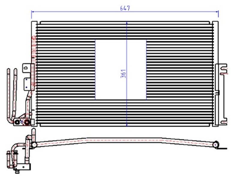 KLİMA RADYATÖRÜ KONDENSERİ VECTRA B 95-02