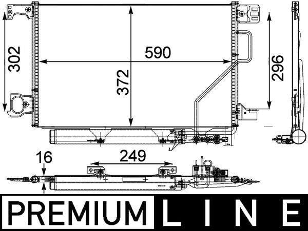 KLIMA RADYATORU MERCEDES W203 CL203 S203 C209 A209