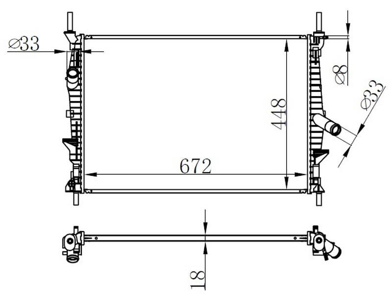 MOTOR SU RADYATORU TRANSIT V347 2.2TDCI 2.4TDCI 06>14